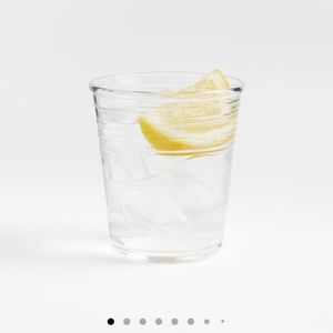 Crate & Barrel Swirl 8oz Acrylic Drink Glass, set of 7